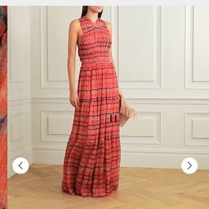 Ulla Johnson freesia dress gown chili tie dye